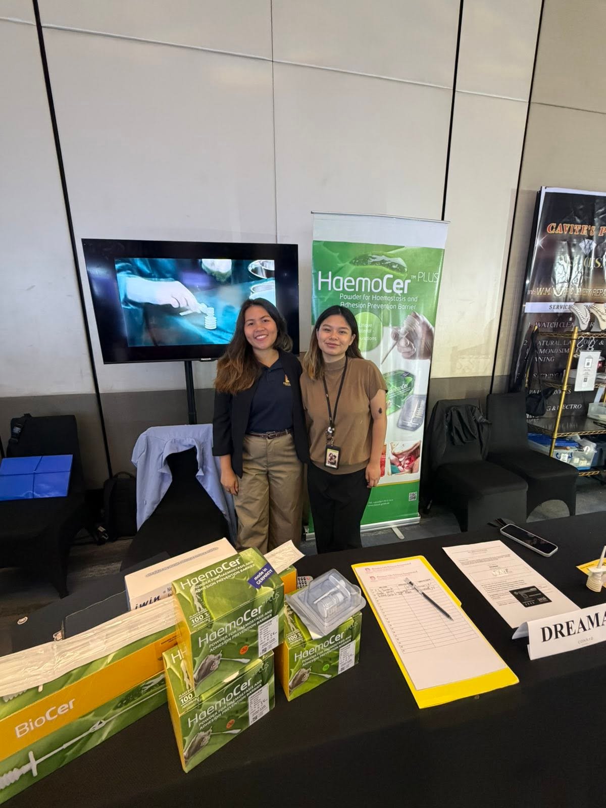 Dreamax team at the HaemoCer booth